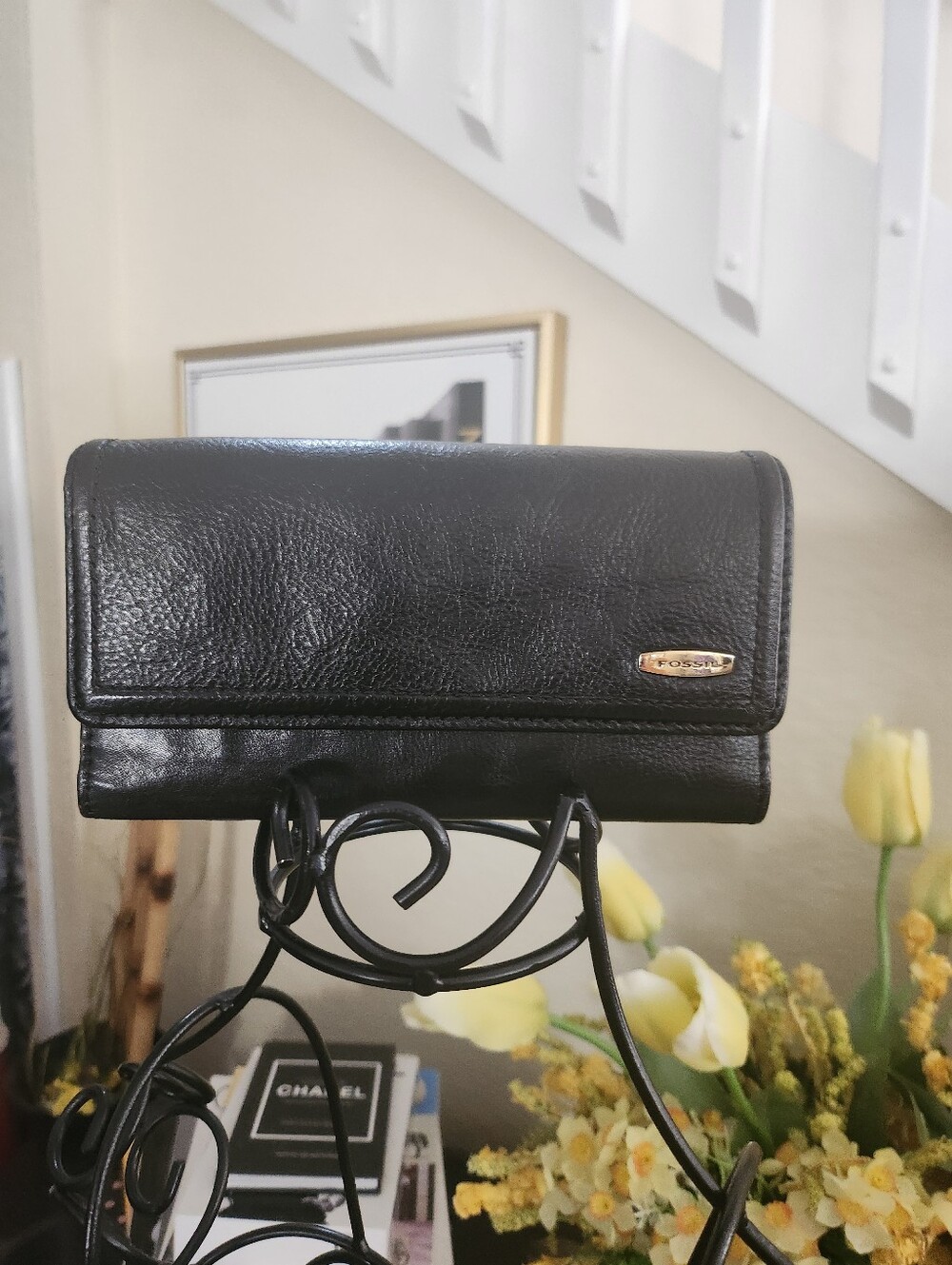 Fossil leather wallet & box - Picture 3 of 6